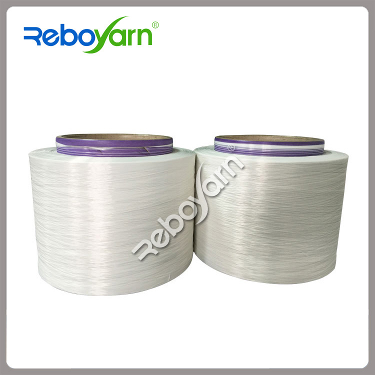 The application of Recycled Polyester POY Yarn Raw White Semi Dull